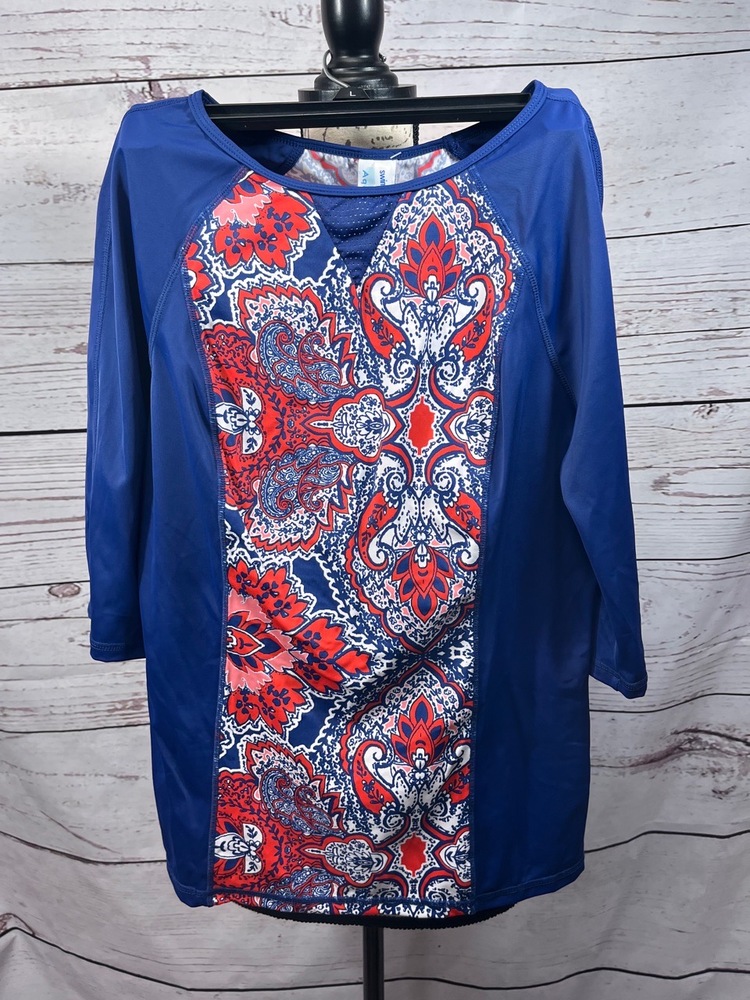 NWT Swimsuits For All Aquabelle Size 8 Patterned Swimsuit‎ Top